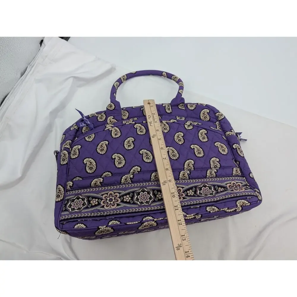BUNDLE! Vera Bradley Simply Violet Weekender Bag & Jewelry Box Travel Cruise
